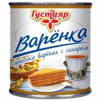 Сгущенка ВАРЕНАЯ с сах. 8,5%жир., 370г., в банке №7А Густияр Сгущенка ВАРЕНАЯ с сах. 8,5%жир., 370г., в банке №7А Густияр